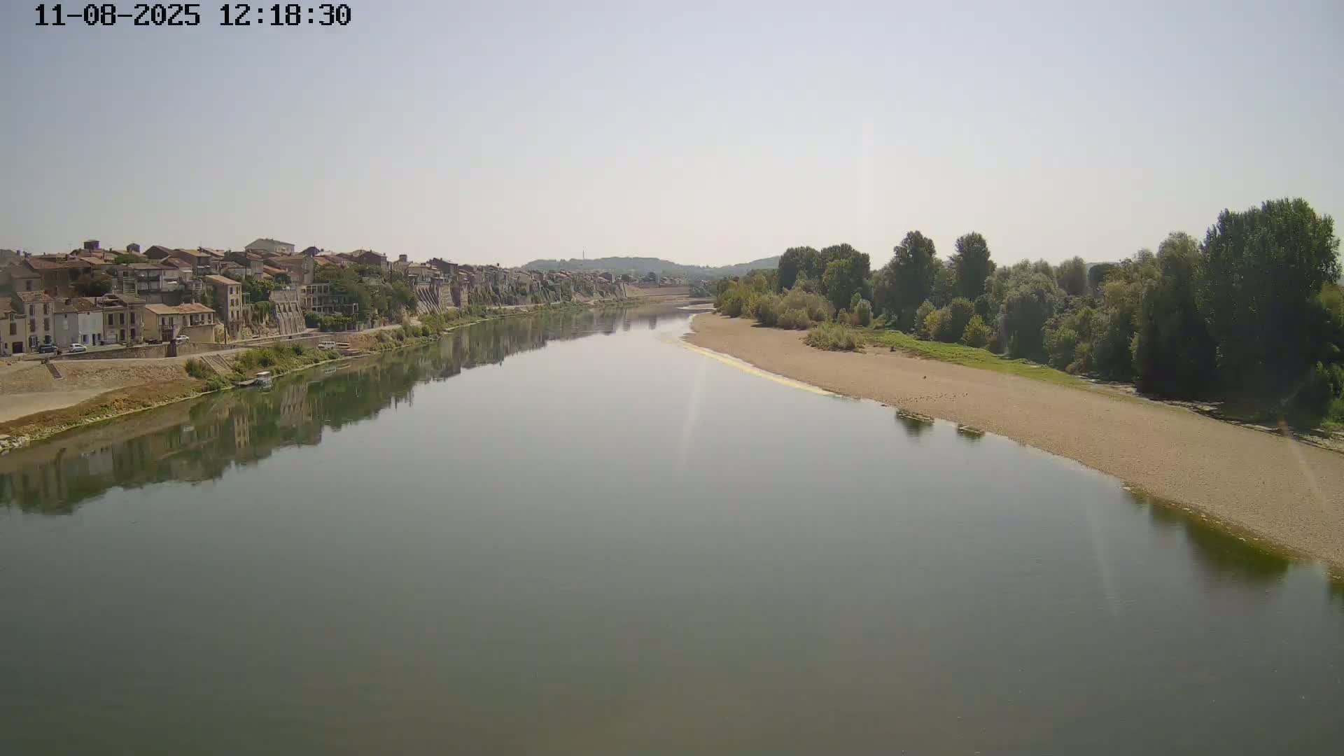 Tonneins City & Riviere Garonne River Live Cam - Marmande, Lot-et-Garonne, Nouvelle-Aquitaine, France