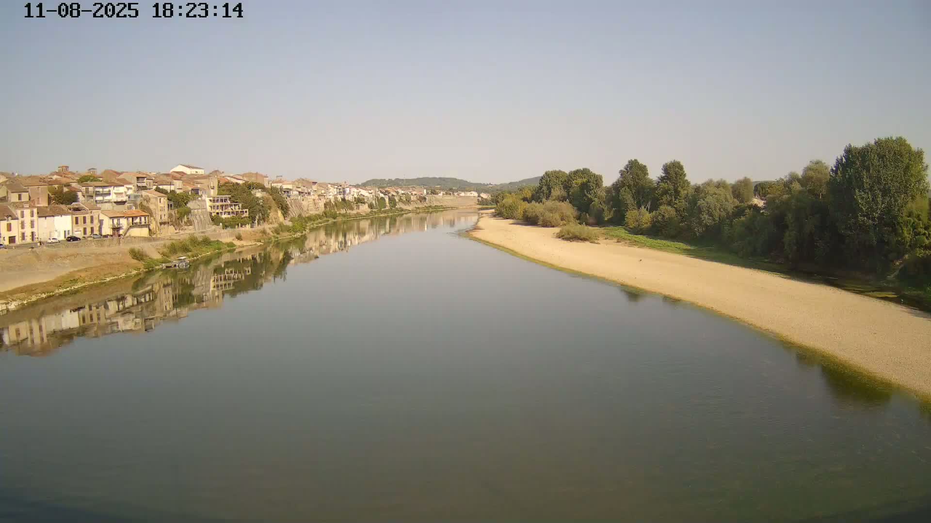 Tonneins City & Riviere Garonne River Live Cam - Marmande, Lot-et-Garonne, Nouvelle-Aquitaine, France