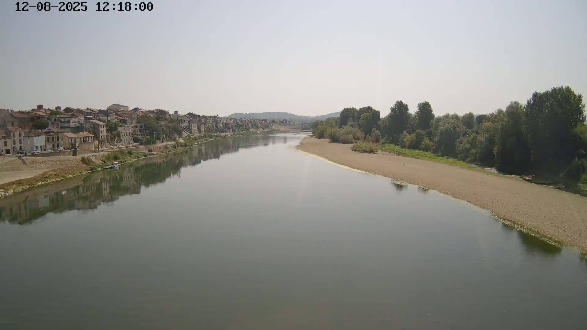 Tonneins City & Riviere Garonne River Live Cam - Marmande, Lot-et-Garonne, Nouvelle-Aquitaine, France