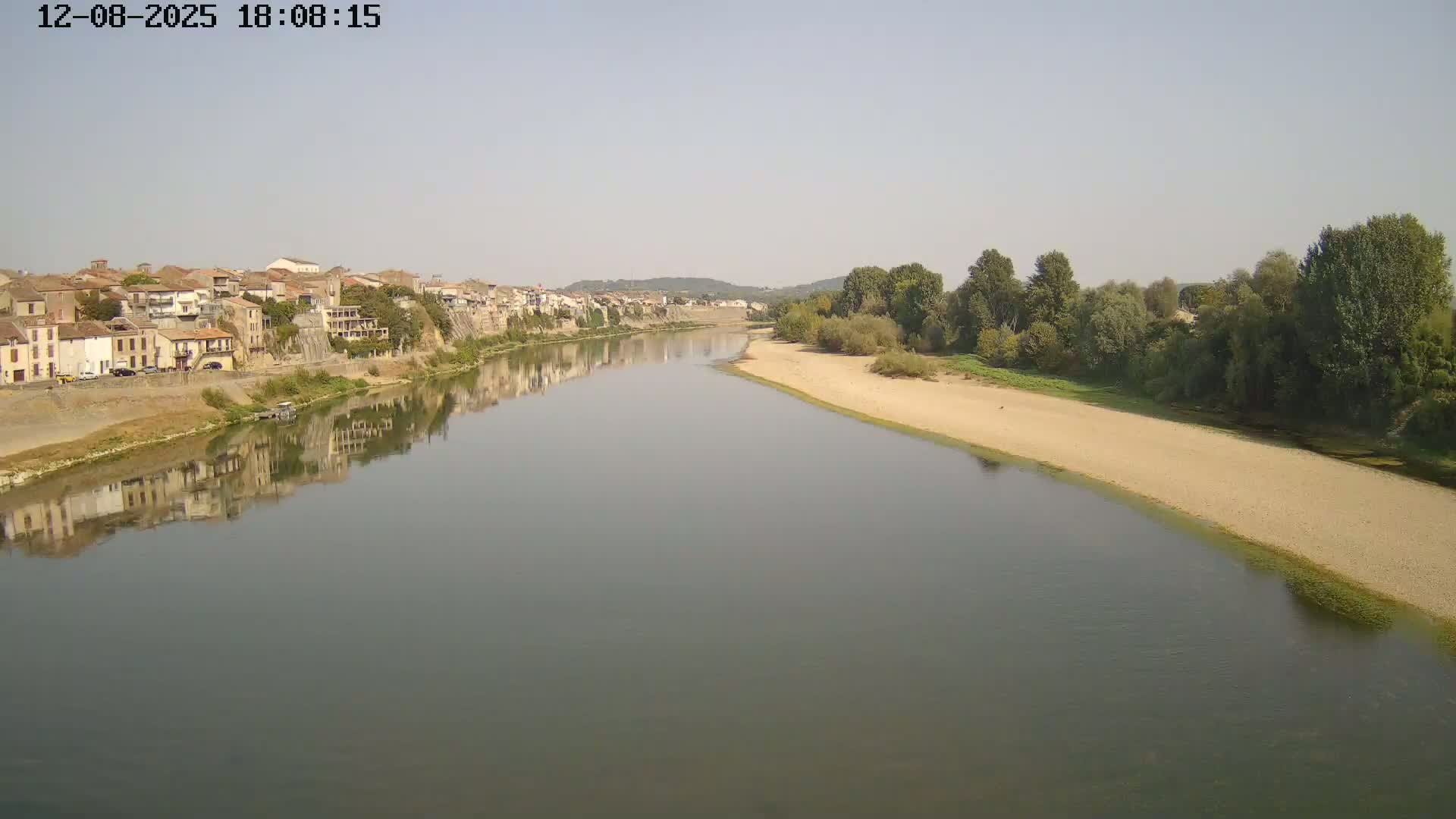 Tonneins City & Riviere Garonne River Live Cam - Marmande, Lot-et-Garonne, Nouvelle-Aquitaine, France