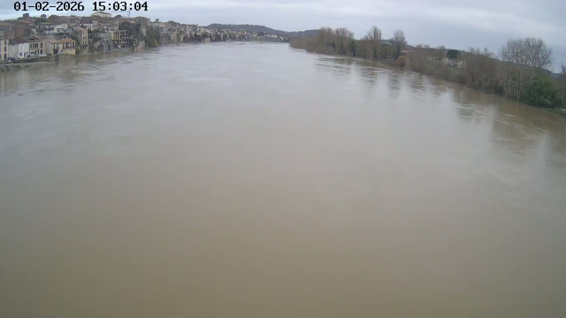 Tonneins City & Riviere Garonne River Live Cam - Marmande, Lot-et-Garonne, Nouvelle-Aquitaine, France
