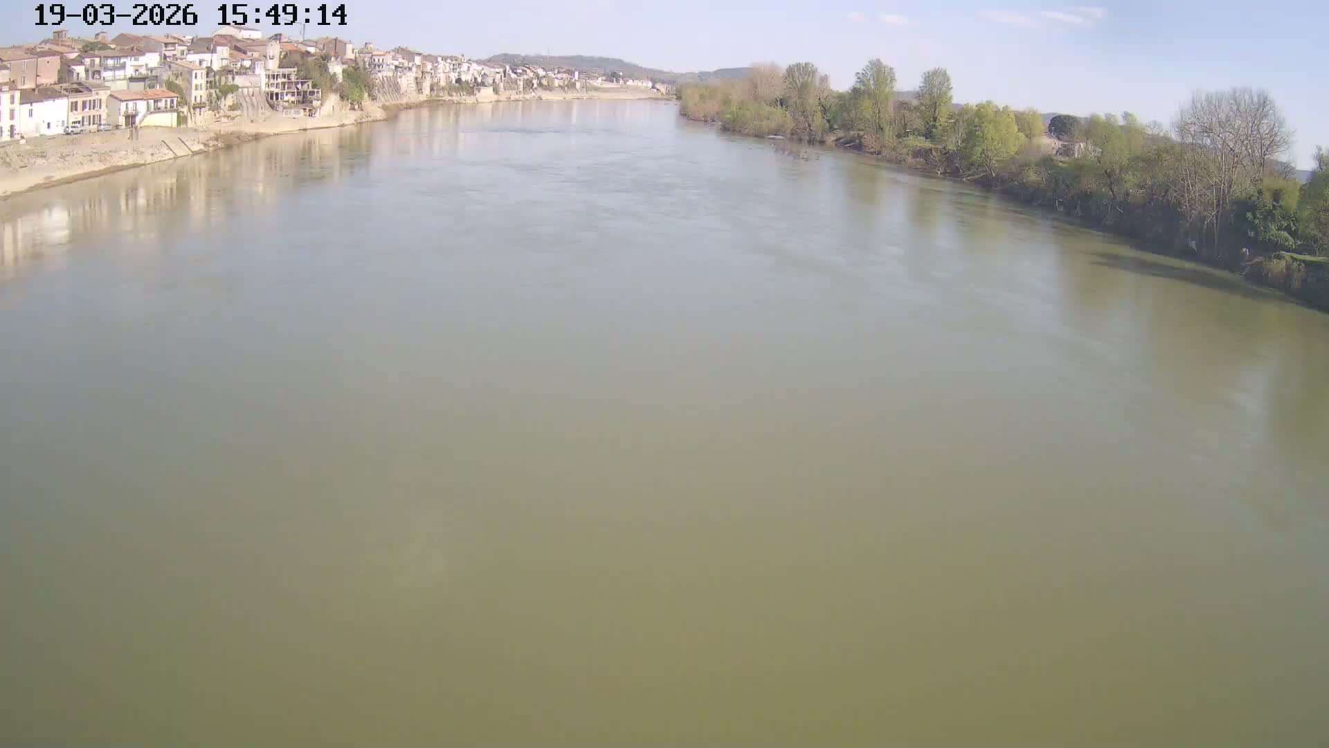 Tonneins City & Riviere Garonne River Live Cam - Marmande, Lot-et-Garonne, Nouvelle-Aquitaine, France