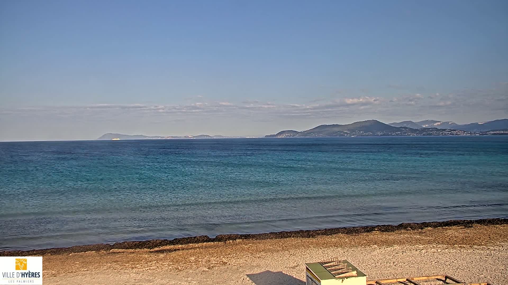Hyeres - Plage dees Estagnets Beach Live Cam - Toulon, Var, Provence-Alpes-Cote d’Azur, France