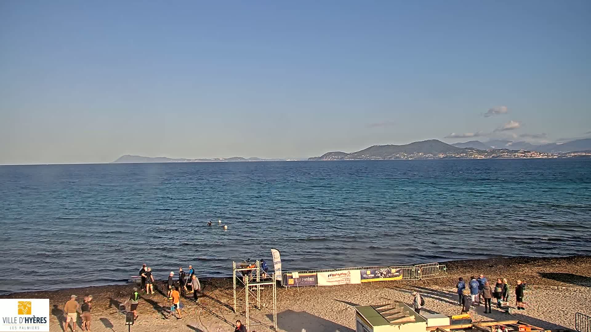 Hyeres - Plage dees Estagnets Beach Live Cam - Toulon, Var, Provence-Alpes-Cote d’Azur, France