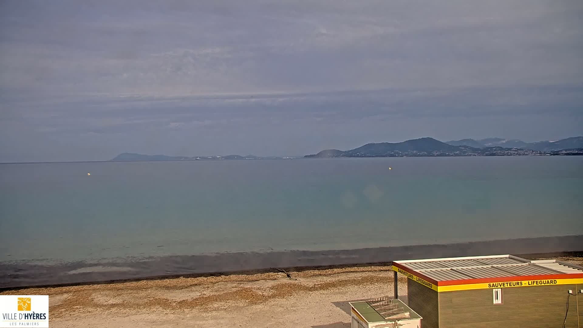 Hyeres - Plage dees Estagnets Beach Live Cam - Toulon, Var, Provence-Alpes-Cote d’Azur, France
