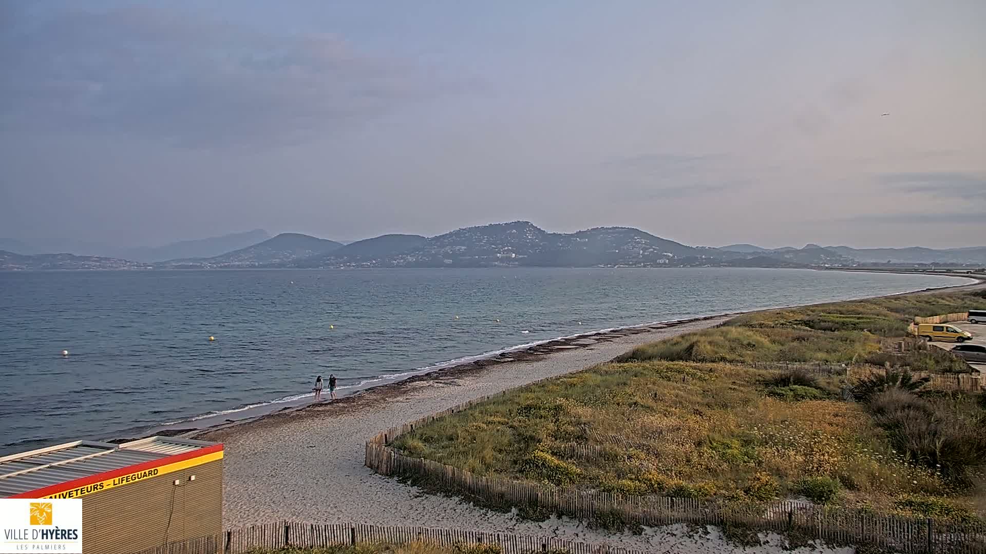 Hyeres - Plage dees Estagnets Beach Live Cam - Toulon, Var, Provence-Alpes-Cote d’Azur, France