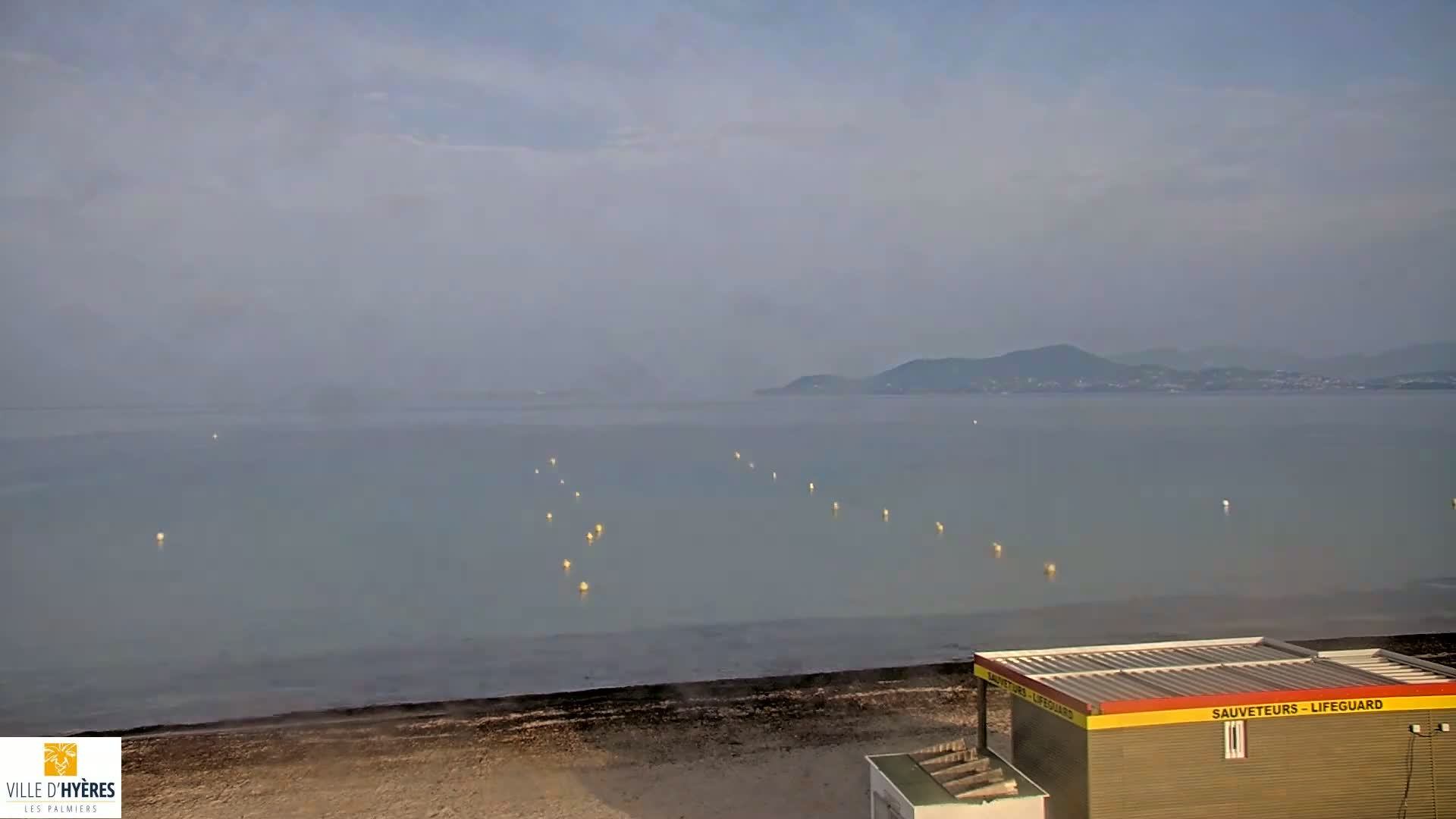 Hyeres - Plage dees Estagnets Beach Live Cam - Toulon, Var, Provence-Alpes-Cote d’Azur, France