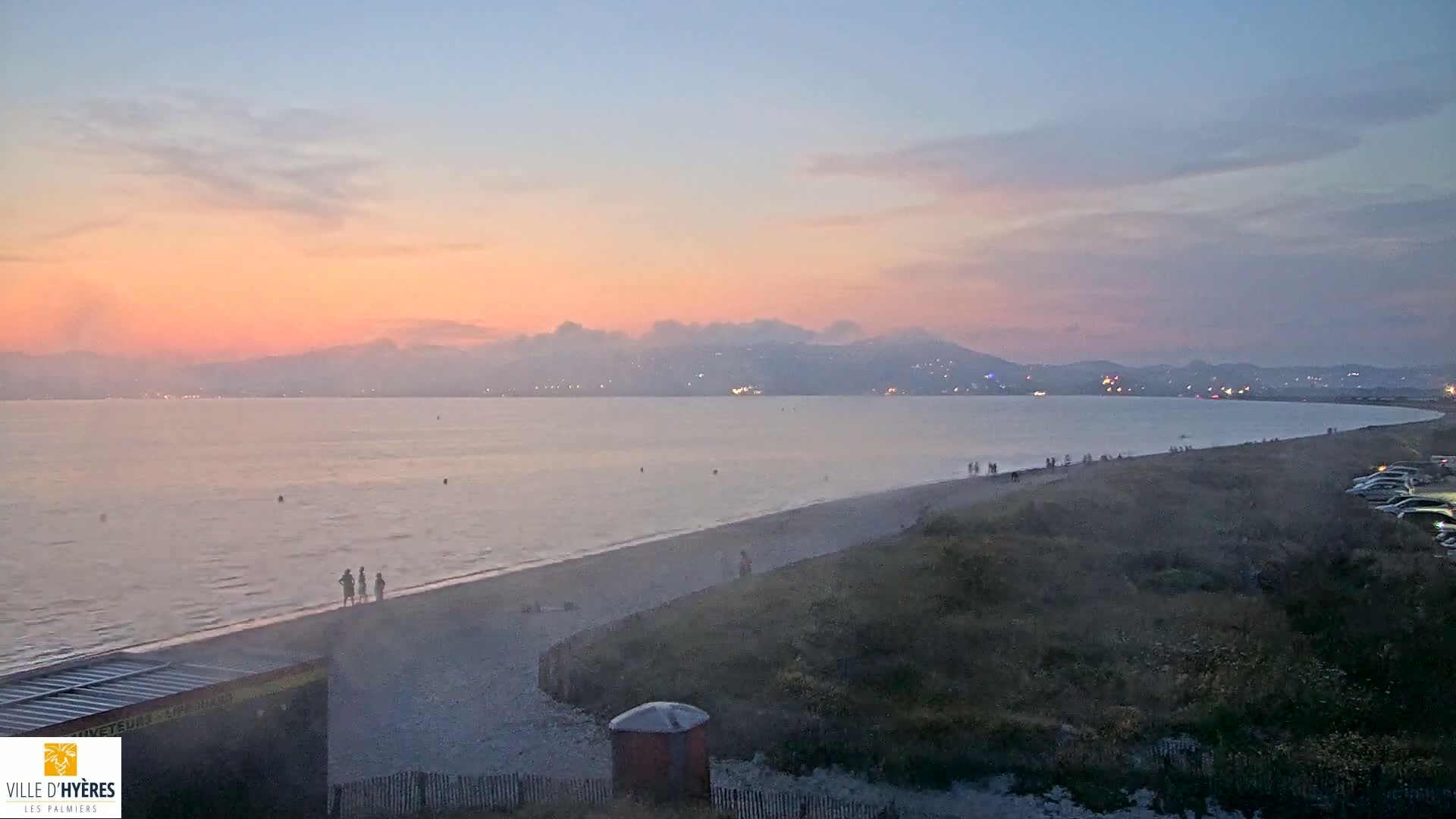 Hyeres - Plage dees Estagnets Beach Live Cam - Toulon, Var, Provence-Alpes-Cote d’Azur, France