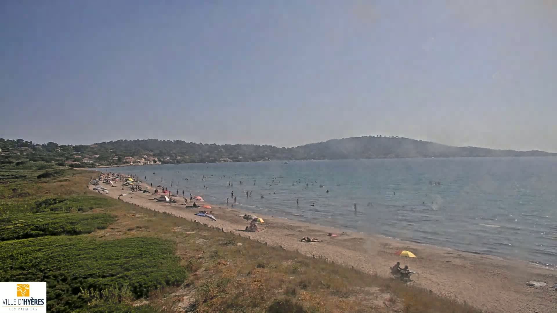Hyeres - Plage dees Estagnets Beach Live Cam - Toulon, Var, Provence-Alpes-Cote d’Azur, France