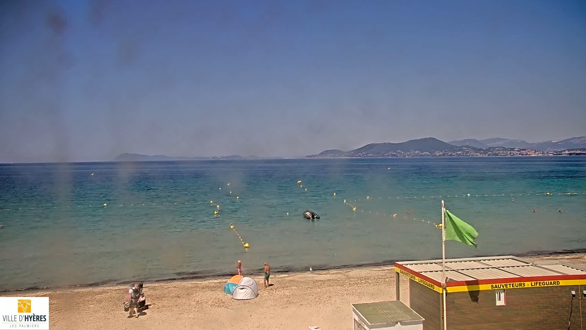 Hyeres - Plage dees Estagnets Beach Live Cam - Toulon, Var, Provence-Alpes-Cote d’Azur, France