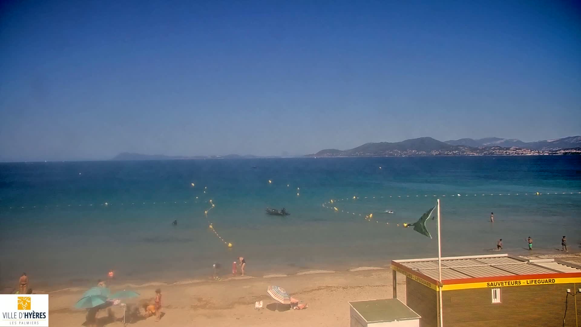 Hyeres - Plage dees Estagnets Beach Live Cam - Toulon, Var, Provence-Alpes-Cote d’Azur, France
