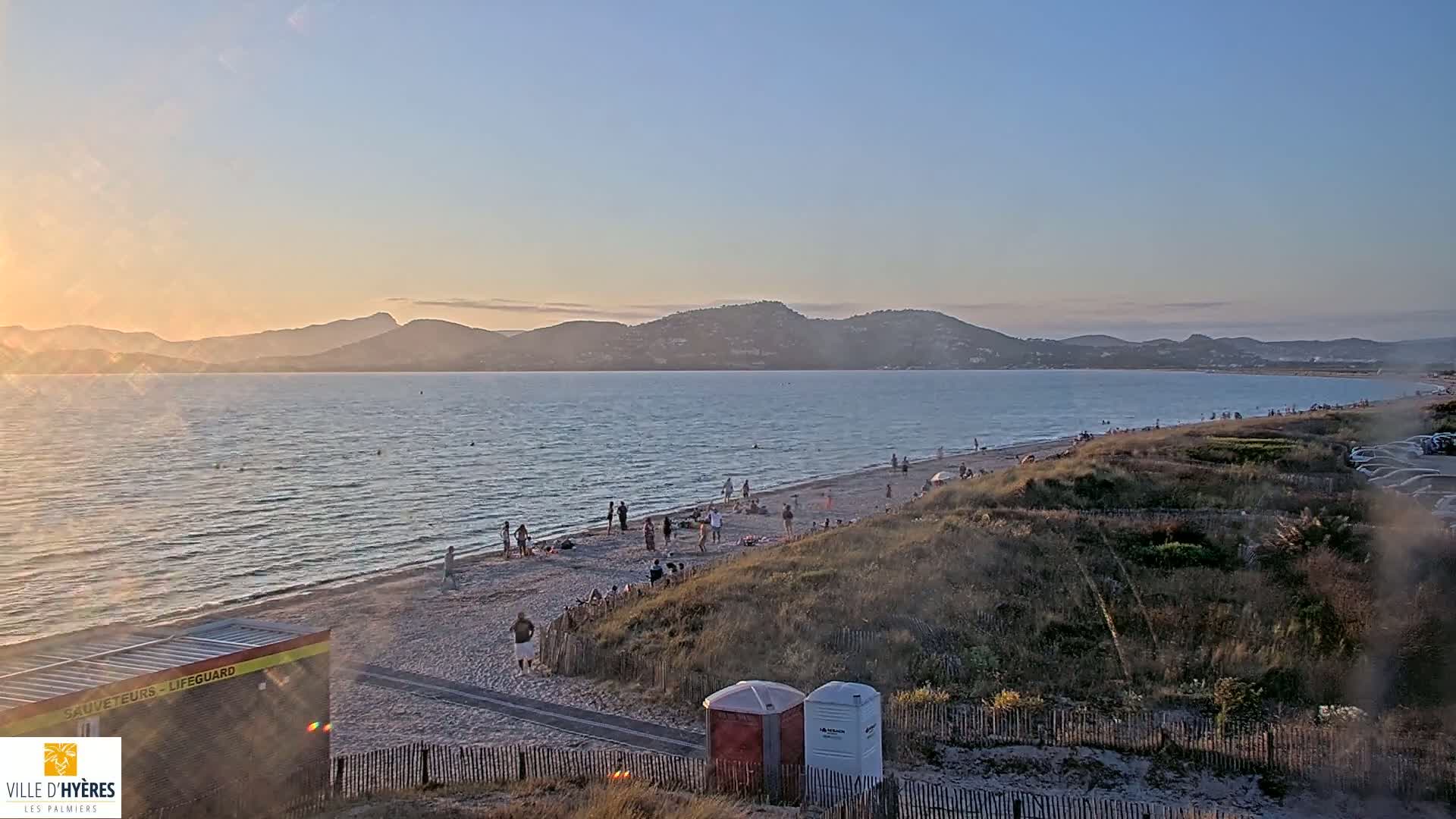 Hyeres - Plage dees Estagnets Beach Live Cam - Toulon, Var, Provence-Alpes-Cote d’Azur, France
