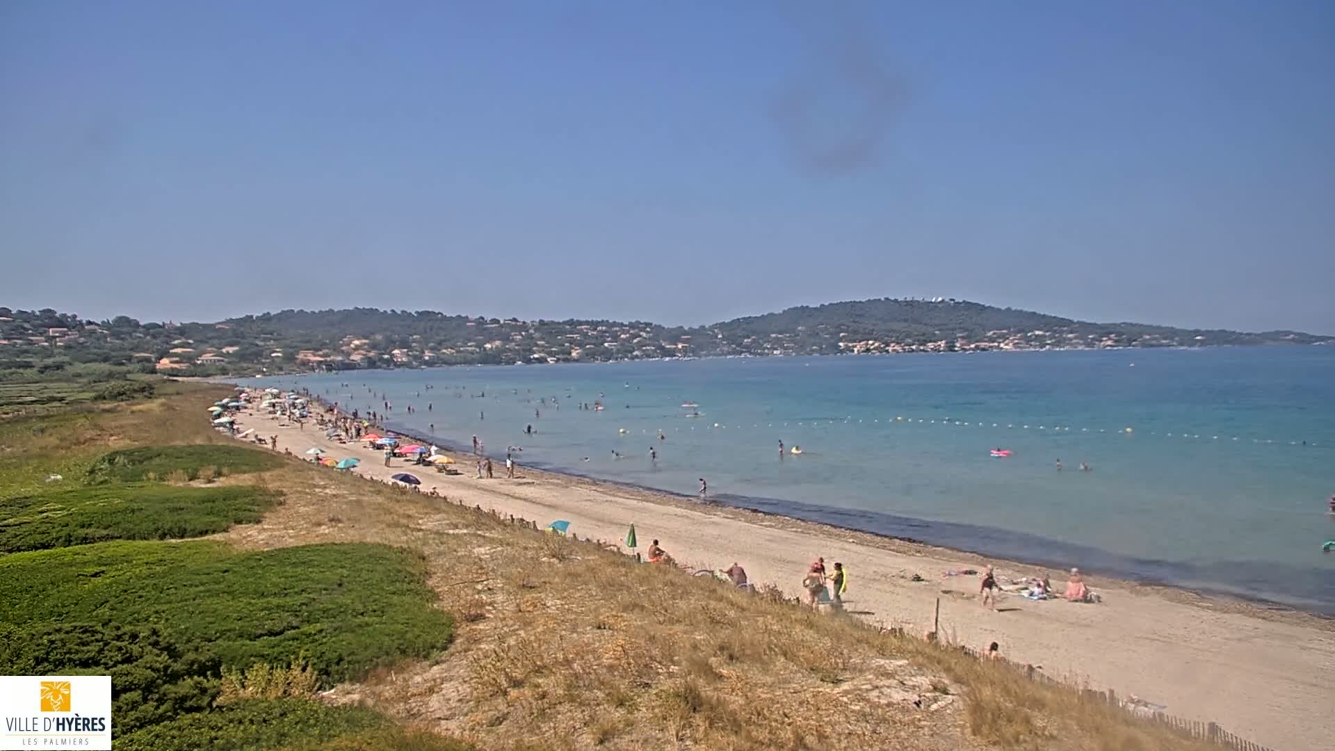 Hyeres - Plage dees Estagnets Beach Live Cam - Toulon, Var, Provence-Alpes-Cote d’Azur, France