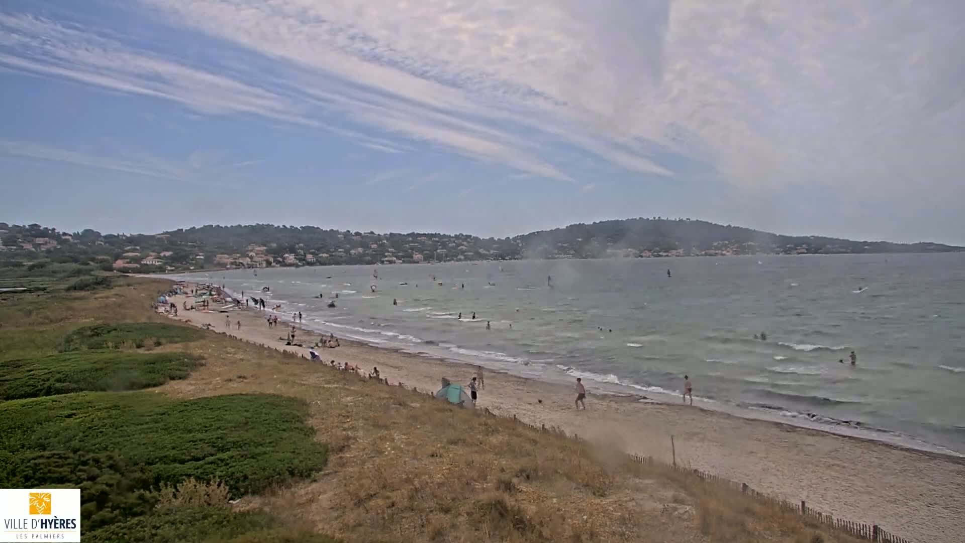 Hyeres - Plage dees Estagnets Beach Live Cam - Toulon, Var, Provence-Alpes-Cote d’Azur, France