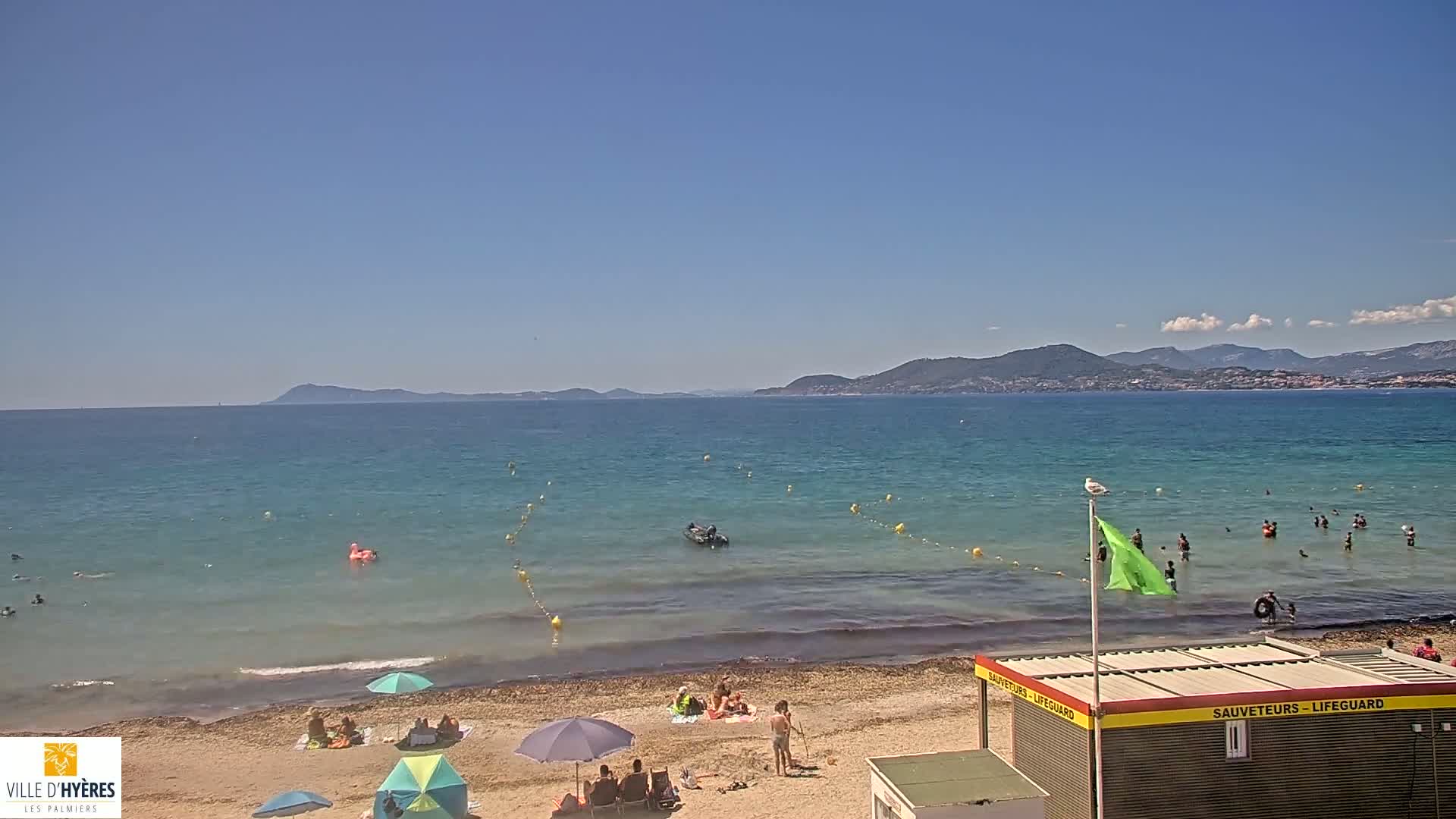 Hyeres - Plage dees Estagnets Beach Live Cam - Toulon, Var, Provence-Alpes-Cote d’Azur, France