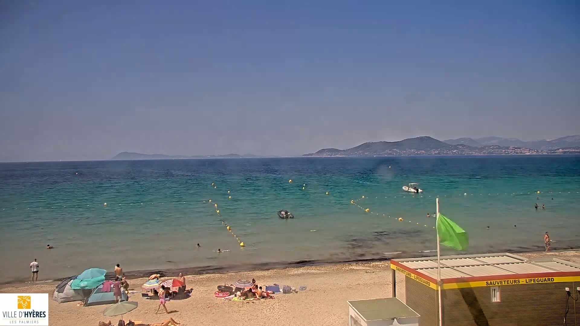 Hyeres - Plage dees Estagnets Beach Live Cam - Toulon, Var, Provence-Alpes-Cote d’Azur, France