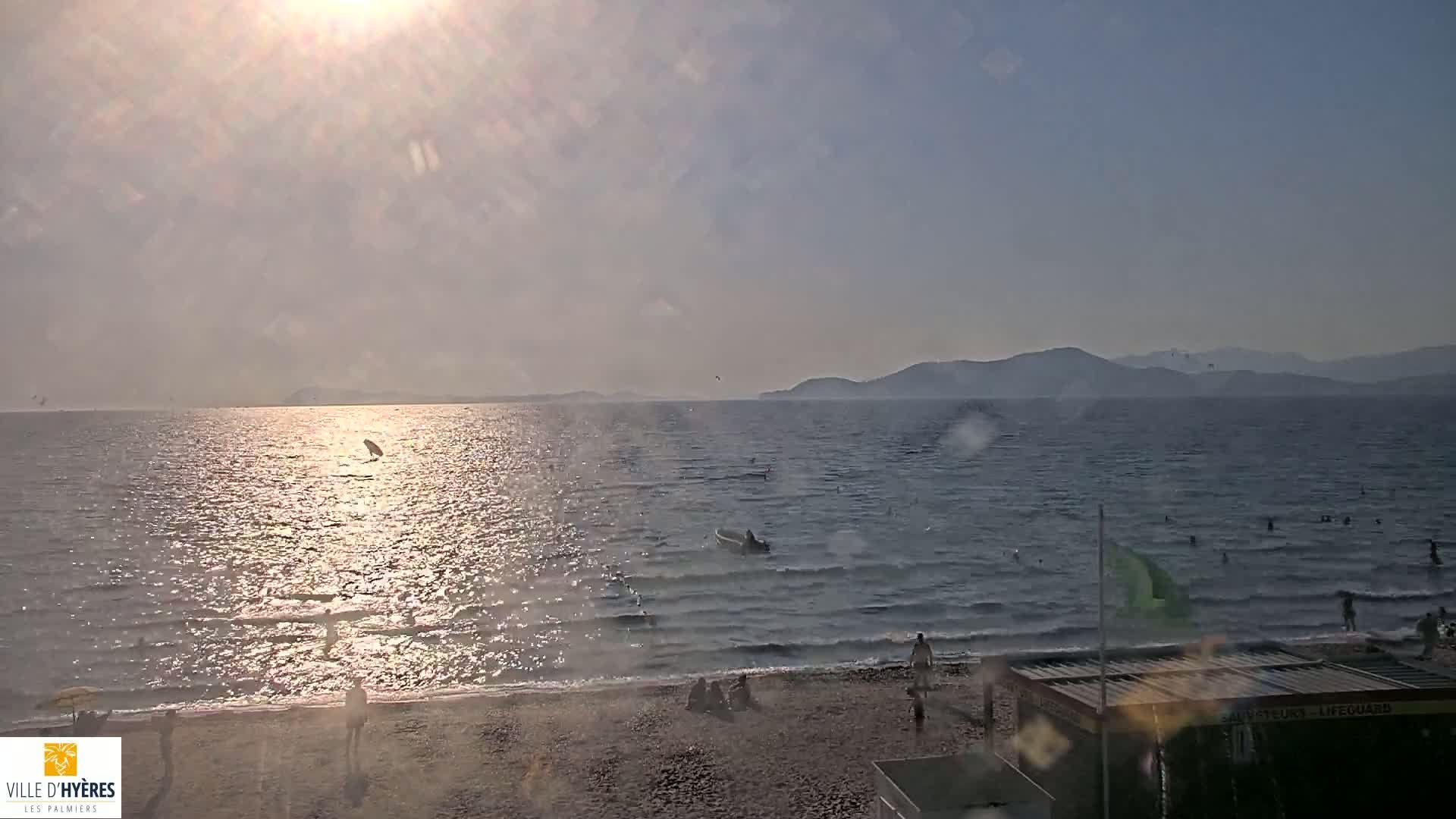 Hyeres - Plage dees Estagnets Beach Live Cam - Toulon, Var, Provence-Alpes-Cote d’Azur, France