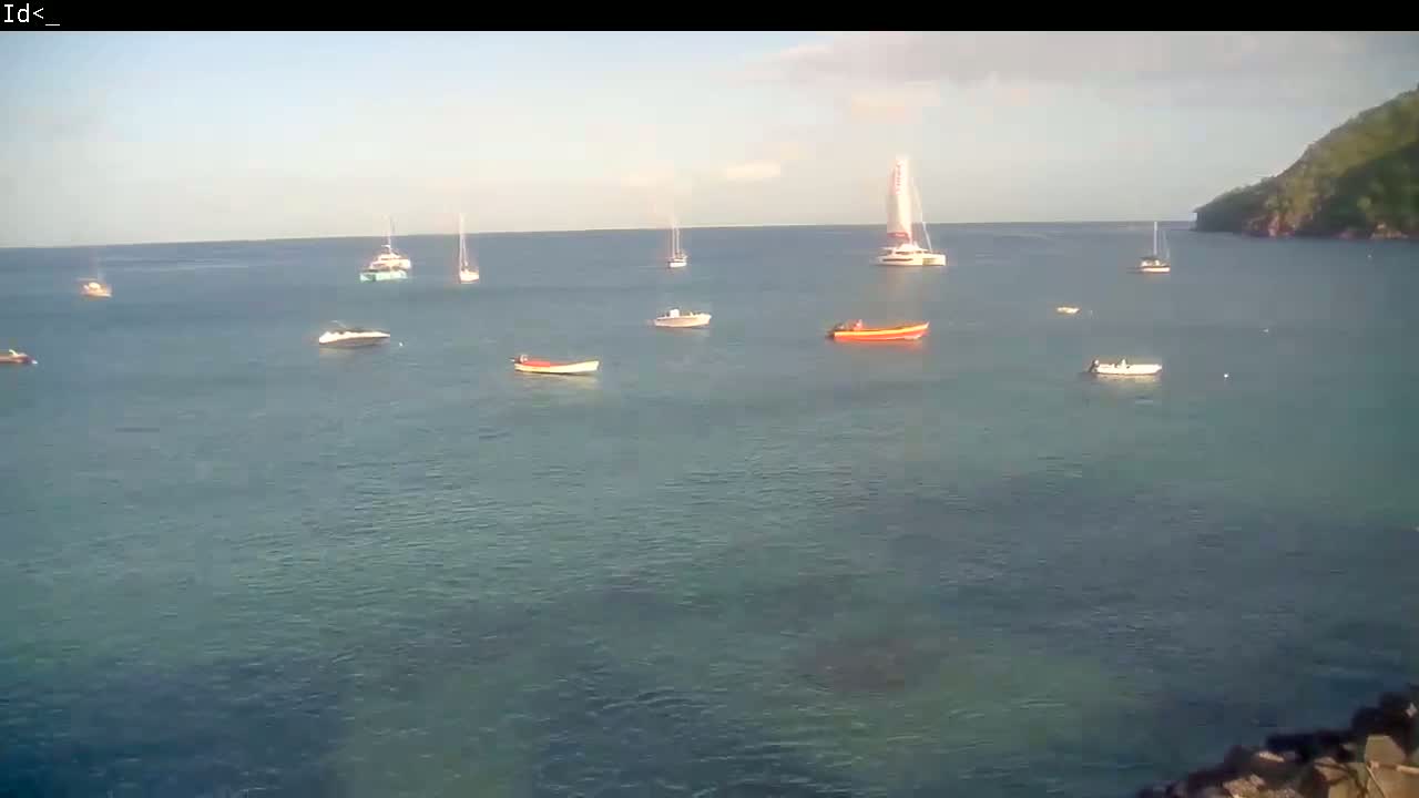 Martinique Island, Les Anses d'Arlet Coast & Village Live Cam  - Le Marin, Martinique, France
