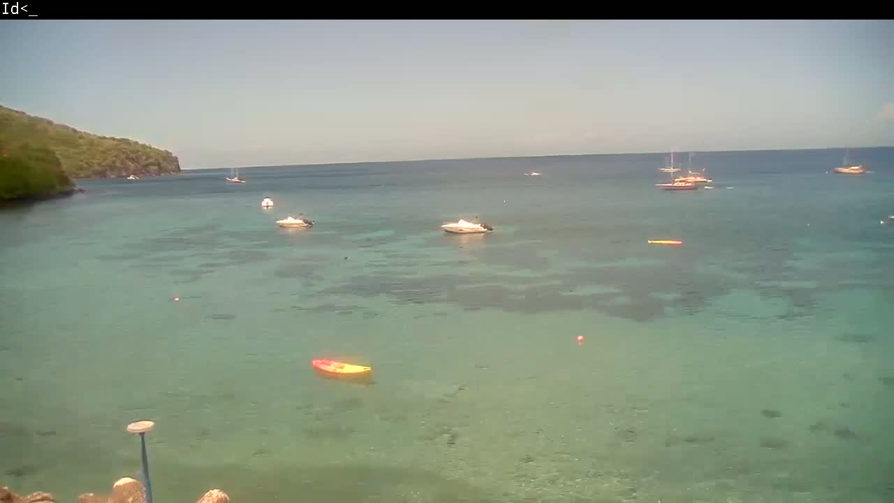 Martinique Island, Les Anses d'Arlet Coast & Village Live Cam  - Le Marin, Martinique, France