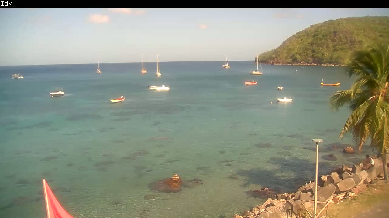 Martinique Island, Les Anses d'Arlet Coast & Village Live Cam  - Le Marin, Martinique, France