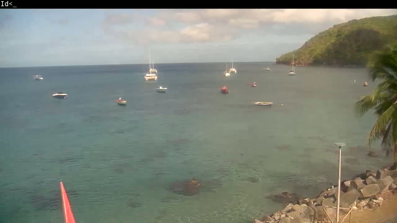 Martinique Island, Les Anses d'Arlet Coast & Village Live Cam  - Le Marin, Martinique, France