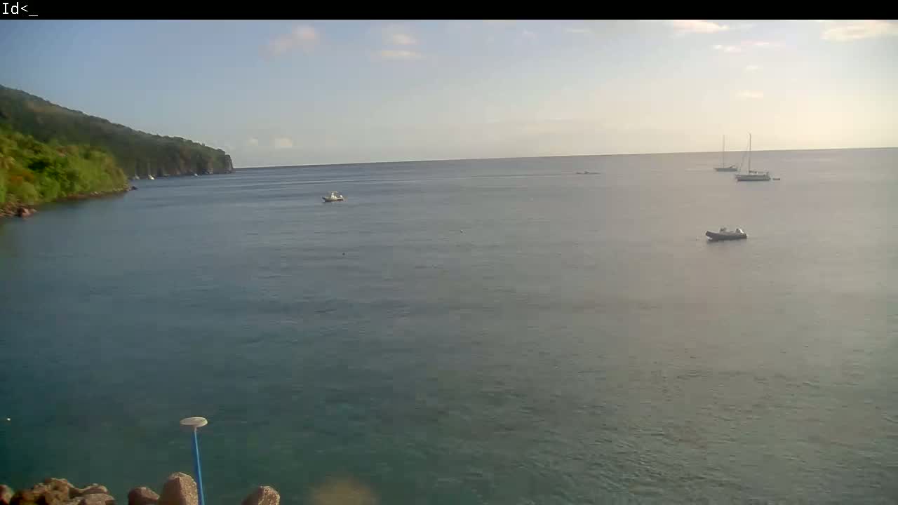Martinique Island, Les Anses d'Arlet Coast & Village Live Cam  - Le Marin, Martinique, France