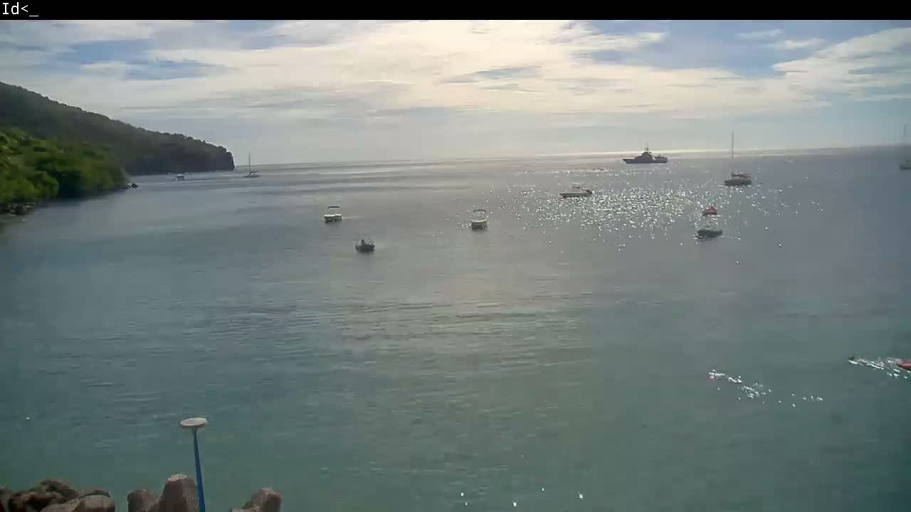 Martinique Island, Les Anses d'Arlet Coast & Village Live Cam  - Le Marin, Martinique, France