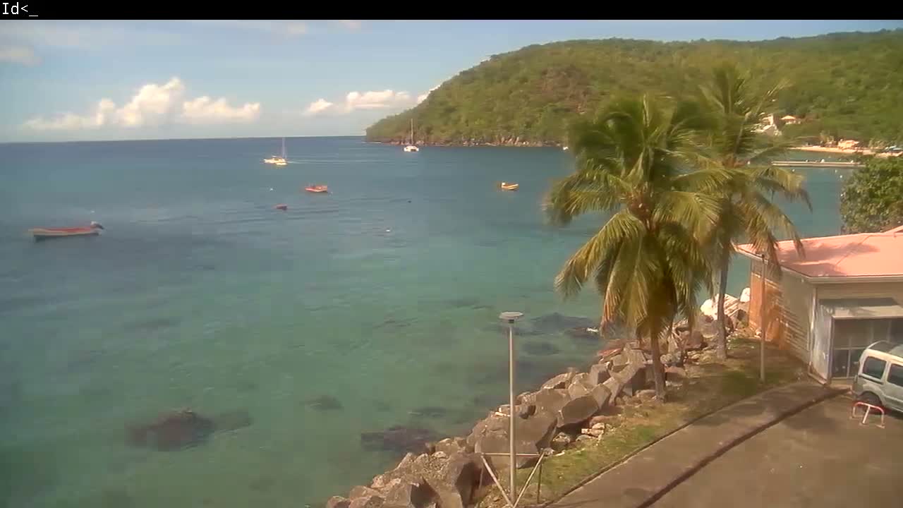 Martinique Island, Les Anses d'Arlet Coast & Village Live Cam  - Le Marin, Martinique, France