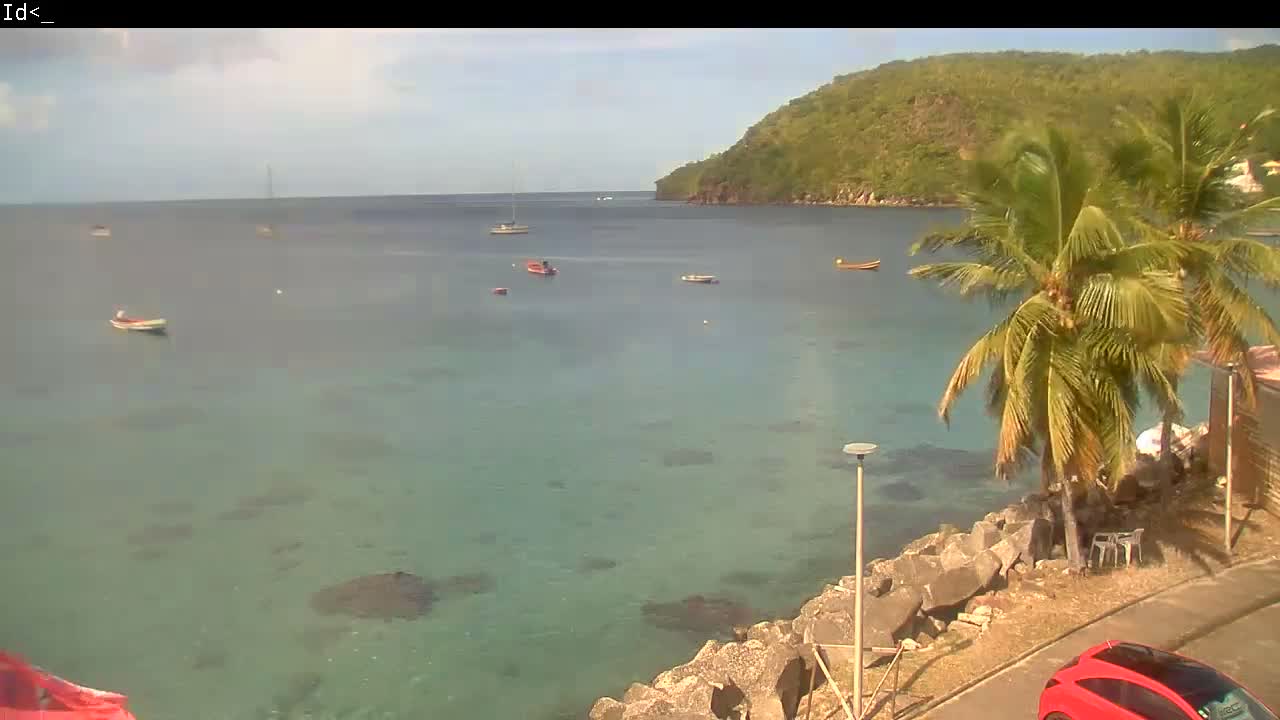 Martinique Island, Les Anses d'Arlet Coast & Village Live Cam  - Le Marin, Martinique, France