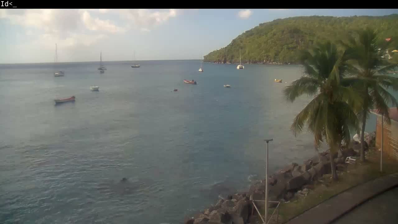 Martinique Island, Les Anses d'Arlet Coast & Village Live Cam  - Le Marin, Martinique, France