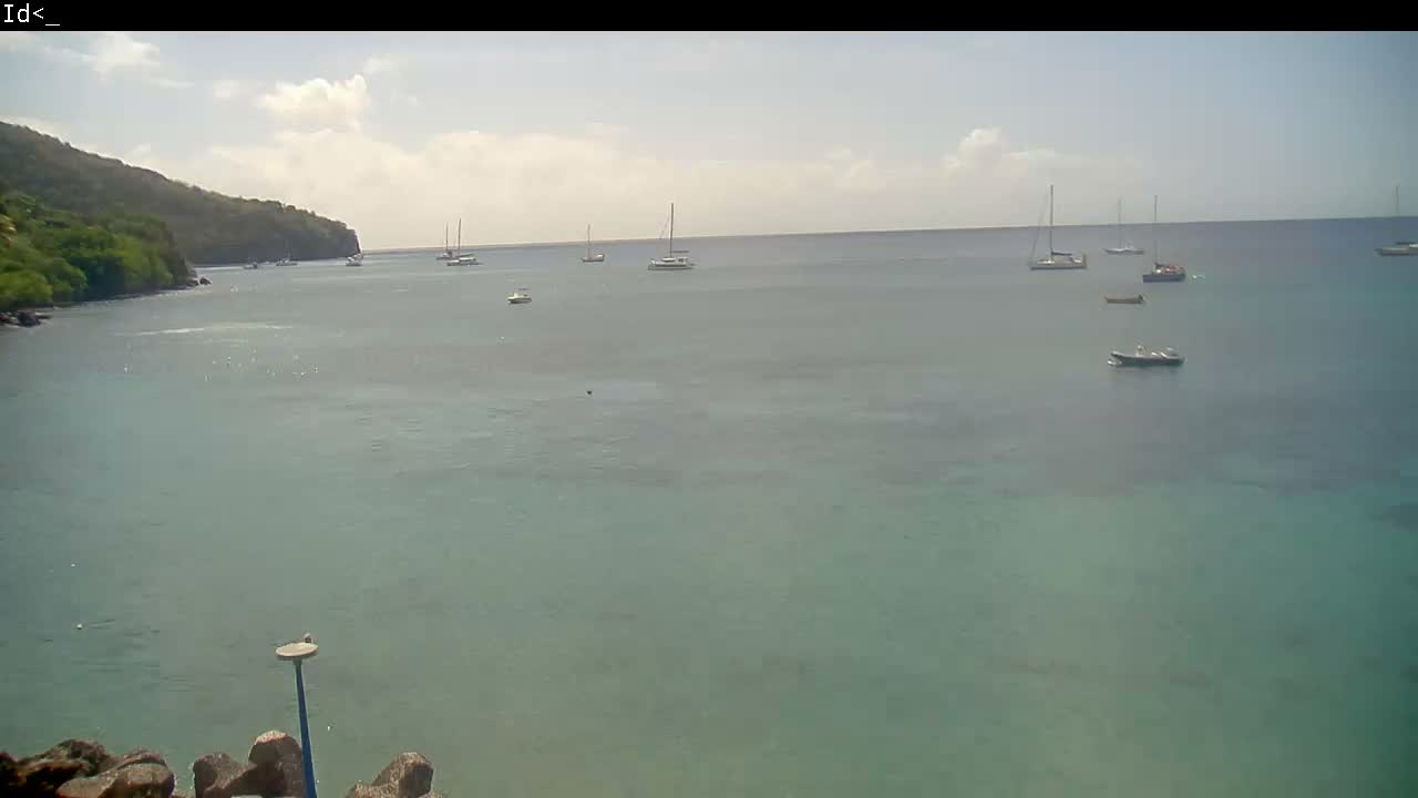 Martinique Island, Les Anses d'Arlet Coast & Village Live Cam  - Le Marin, Martinique, France