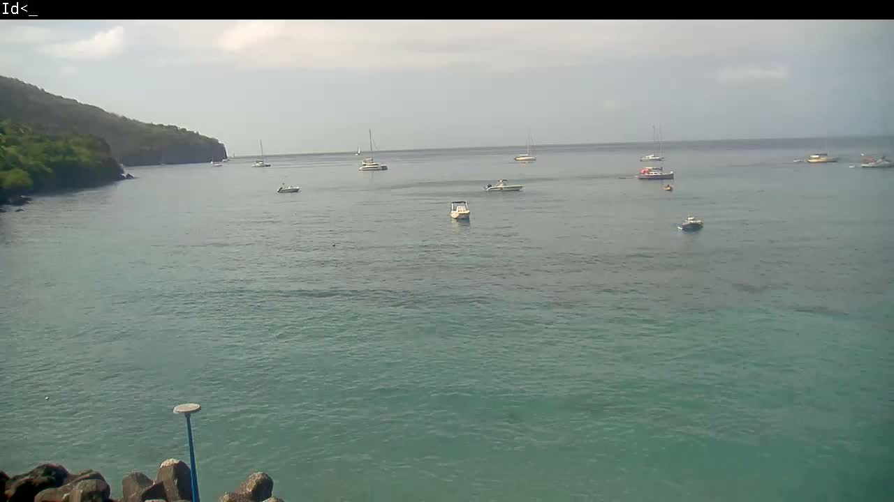 Martinique Island, Les Anses d'Arlet Coast & Village Live Cam  - Le Marin, Martinique, France