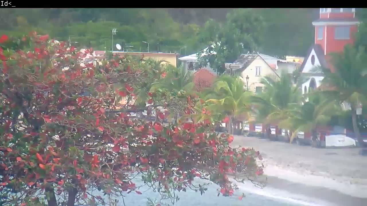 Martinique Island, Les Anses d'Arlet Coast & Village Live Cam  - Le Marin, Martinique, France