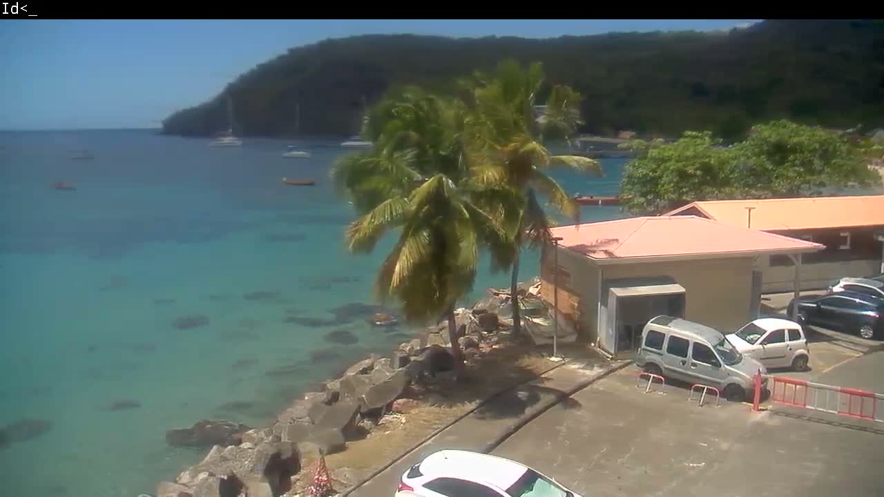 Martinique Island, Les Anses d'Arlet Coast & Village Live Cam  - Le Marin, Martinique, France