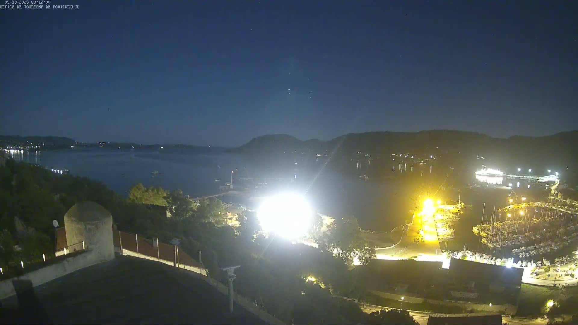 Corse (Corsica), Porto Vecchio Coast & Port  Live Cam -  Sartene, Corse-du-Sud, Corse, France