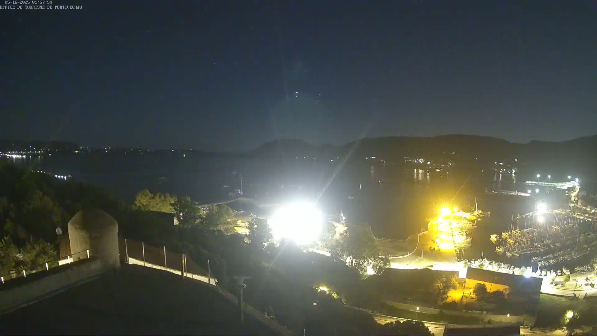 Corse (Corsica), Porto Vecchio Coast & Port  Live Cam -  Sartene, Corse-du-Sud, Corse, France