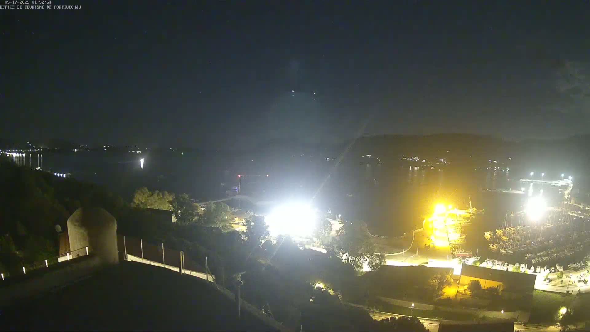 Corse (Corsica), Porto Vecchio Coast & Port  Live Cam -  Sartene, Corse-du-Sud, Corse, France