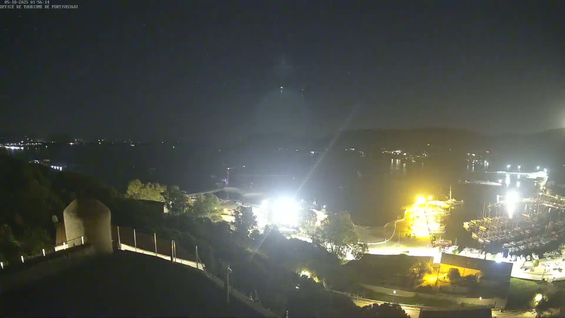 Corse (Corsica), Porto Vecchio Coast & Port  Live Cam -  Sartene, Corse-du-Sud, Corse, France