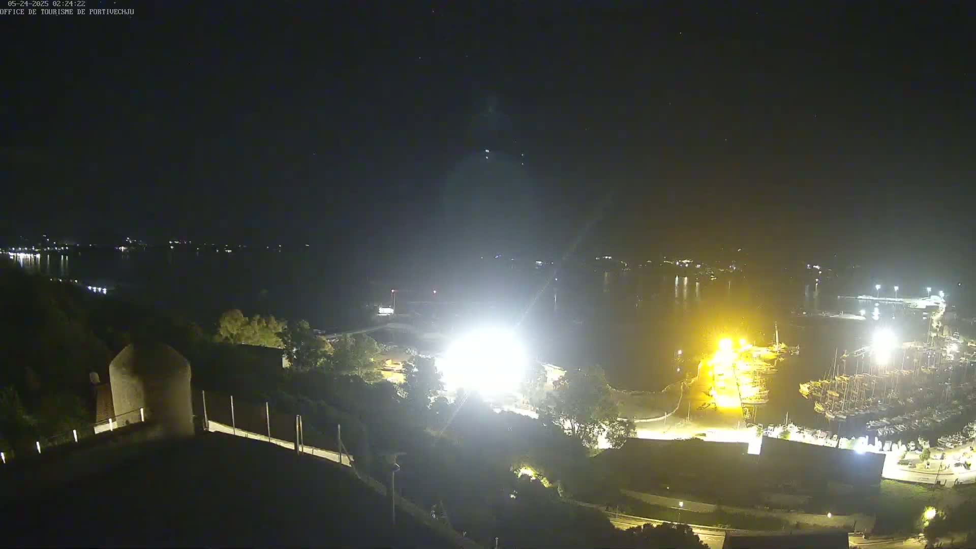 Corse (Corsica), Porto Vecchio Coast & Port  Live Cam -  Sartene, Corse-du-Sud, Corse, France