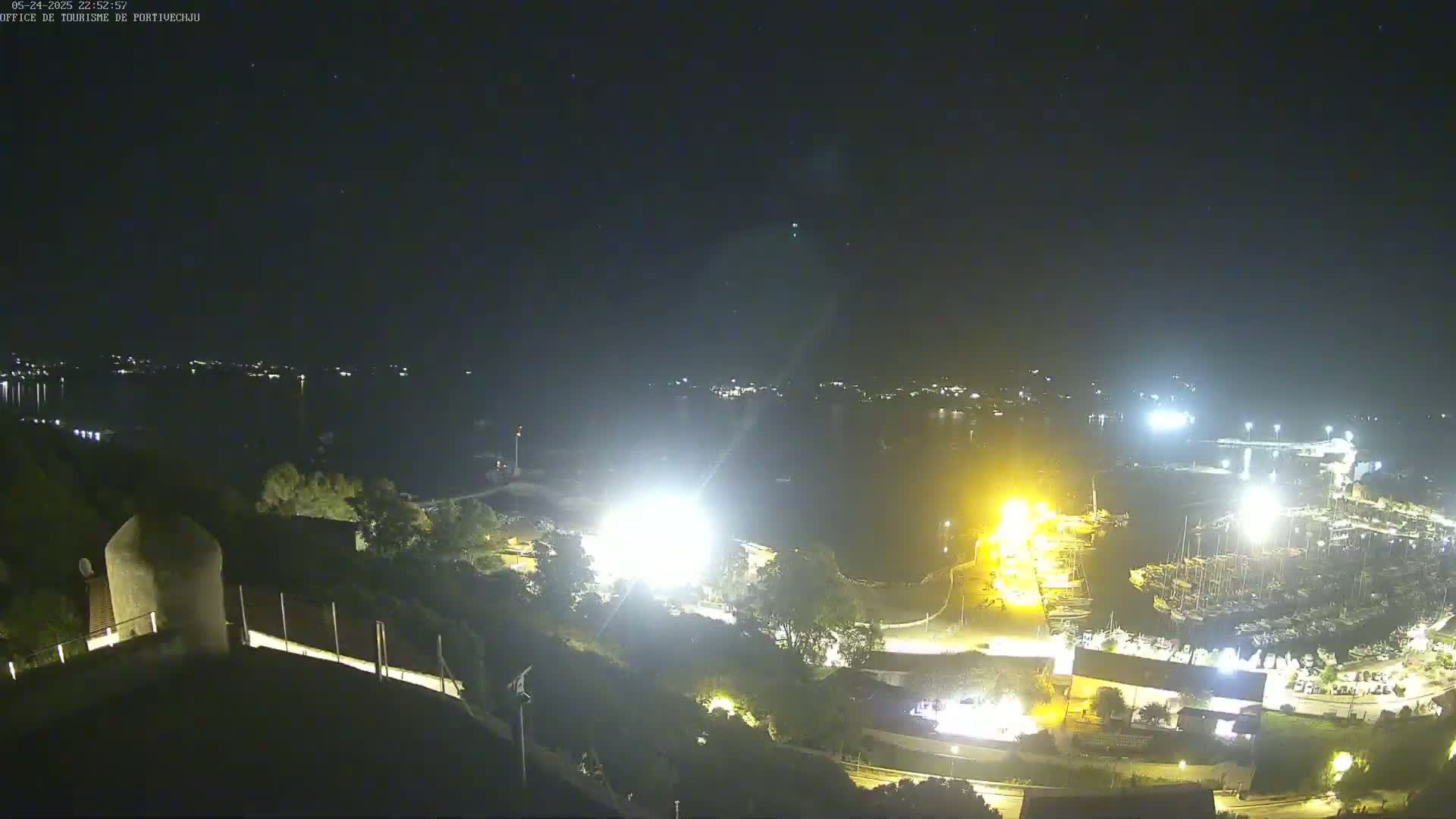 Corse (Corsica), Porto Vecchio Coast & Port  Live Cam -  Sartene, Corse-du-Sud, Corse, France
