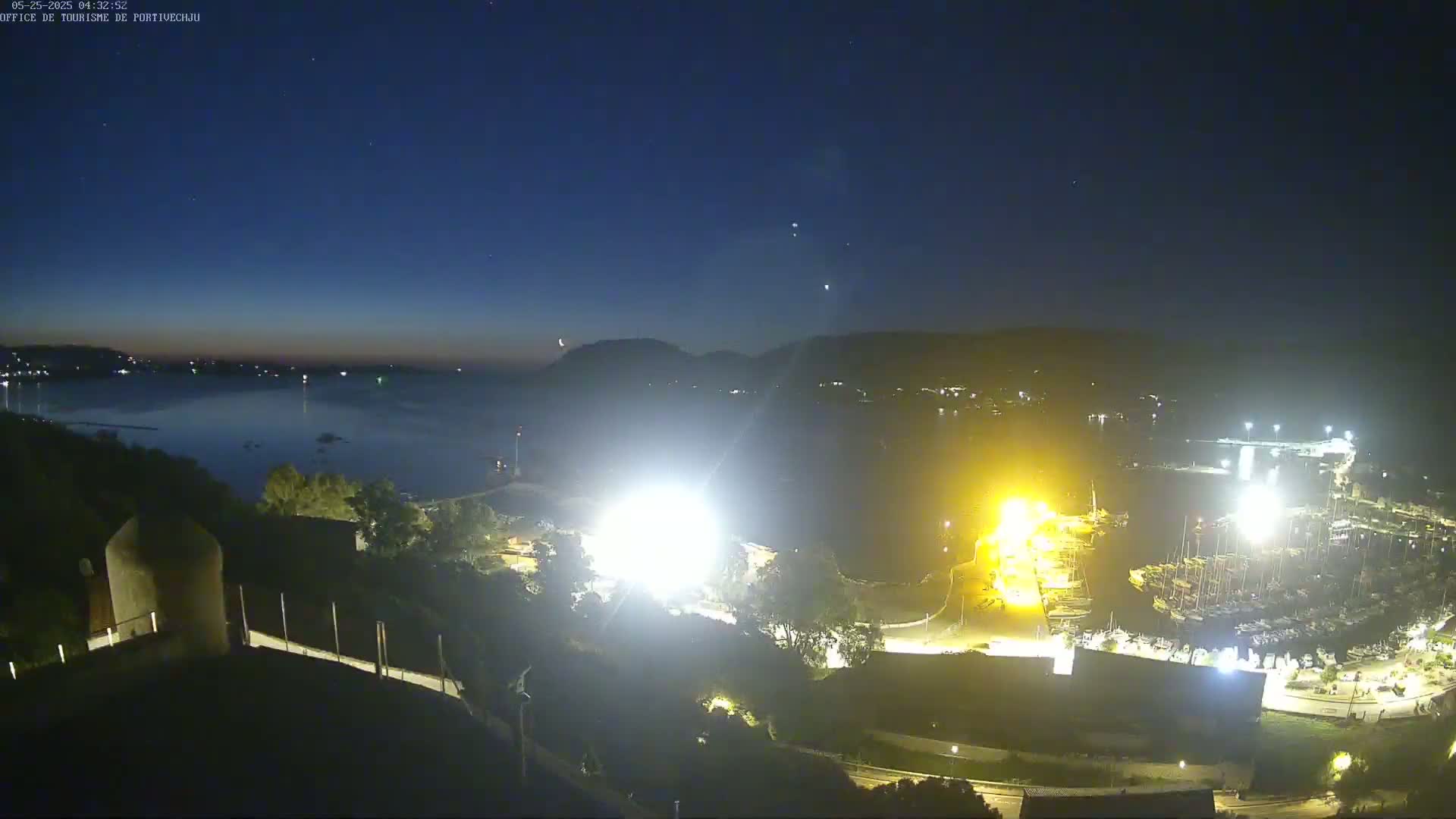 Corse (Corsica), Porto Vecchio Coast & Port  Live Cam -  Sartene, Corse-du-Sud, Corse, France