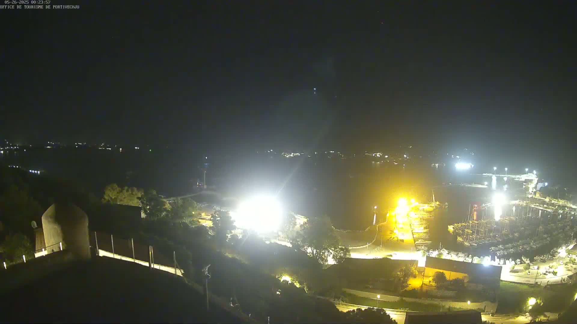 Corse (Corsica), Porto Vecchio Coast & Port  Live Cam -  Sartene, Corse-du-Sud, Corse, France