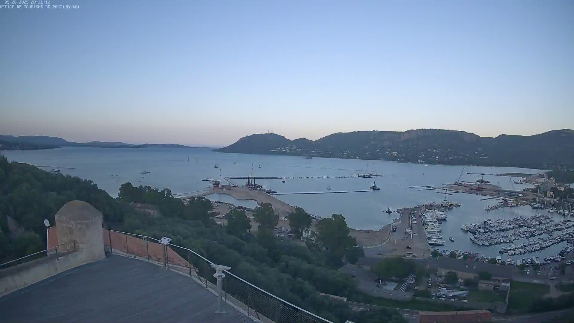 Corse (Corsica), Porto Vecchio Coast & Port  Live Cam -  Sartene, Corse-du-Sud, Corse, France