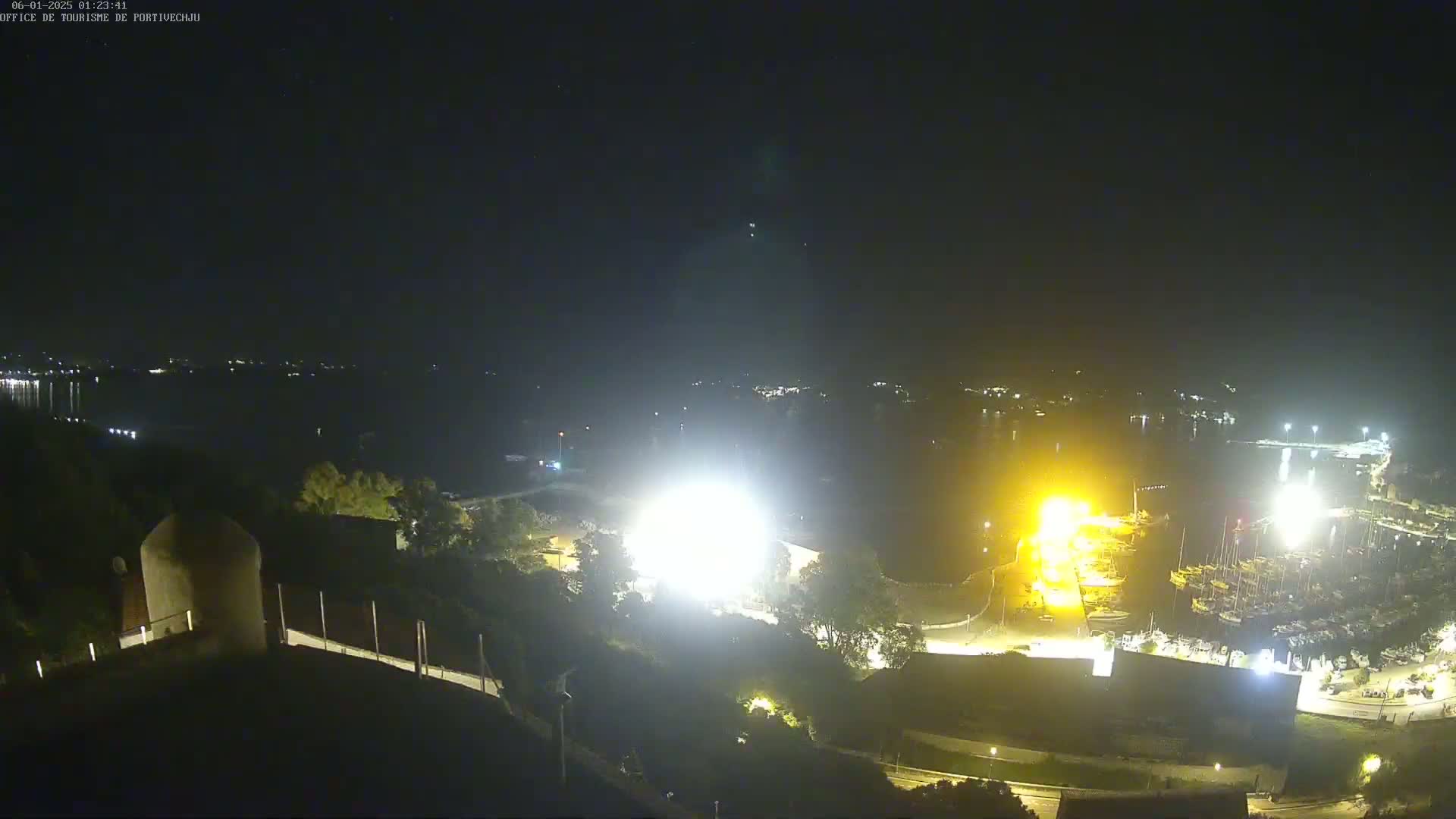 Corse (Corsica), Porto Vecchio Coast & Port  Live Cam -  Sartene, Corse-du-Sud, Corse, France