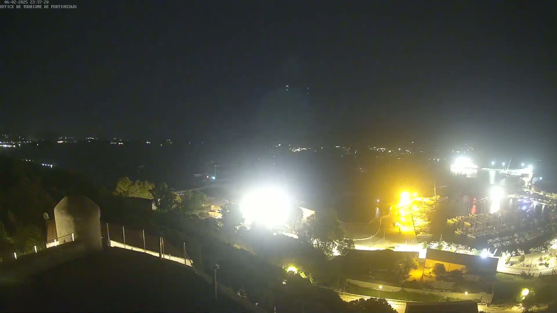Corse (Corsica), Porto Vecchio Coast & Port  Live Cam -  Sartene, Corse-du-Sud, Corse, France