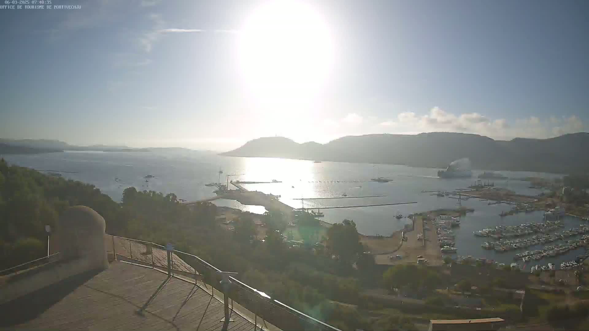 Corse (Corsica), Porto Vecchio Coast & Port  Live Cam -  Sartene, Corse-du-Sud, Corse, France