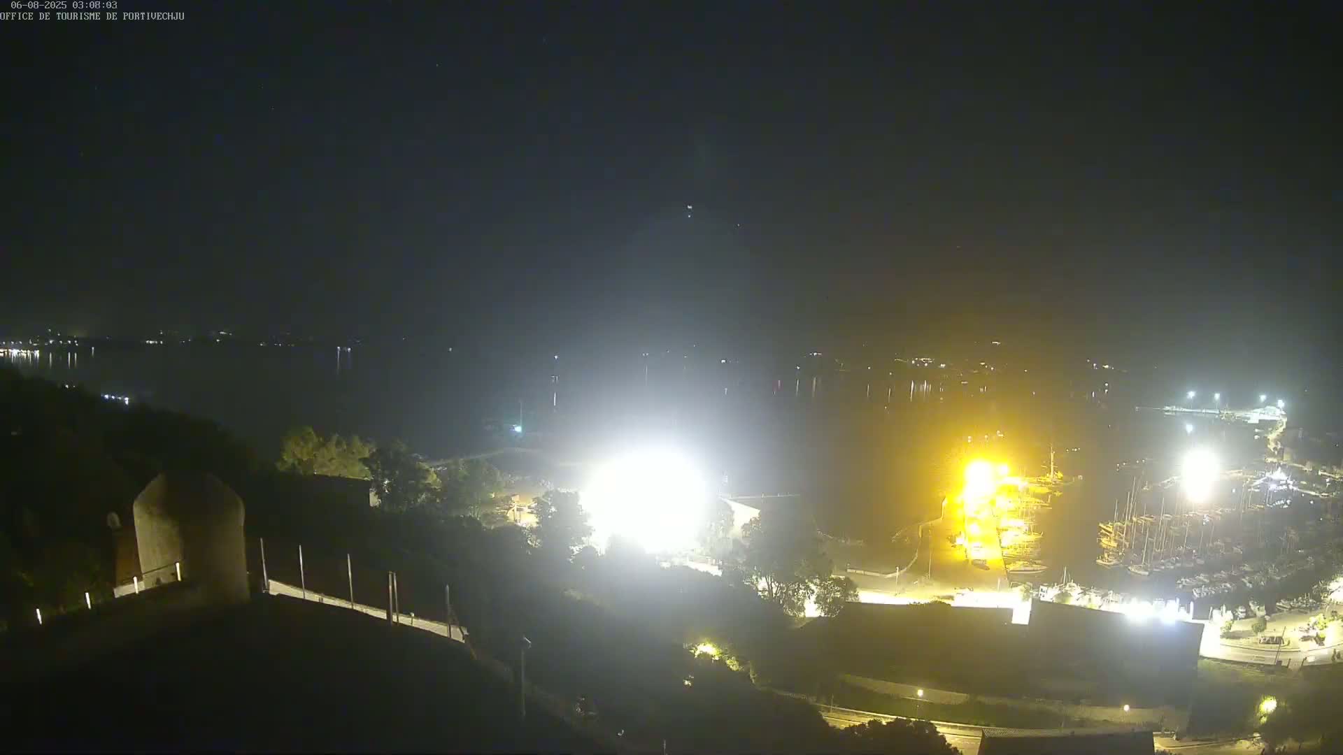 Corse (Corsica), Porto Vecchio Coast & Port  Live Cam -  Sartene, Corse-du-Sud, Corse, France