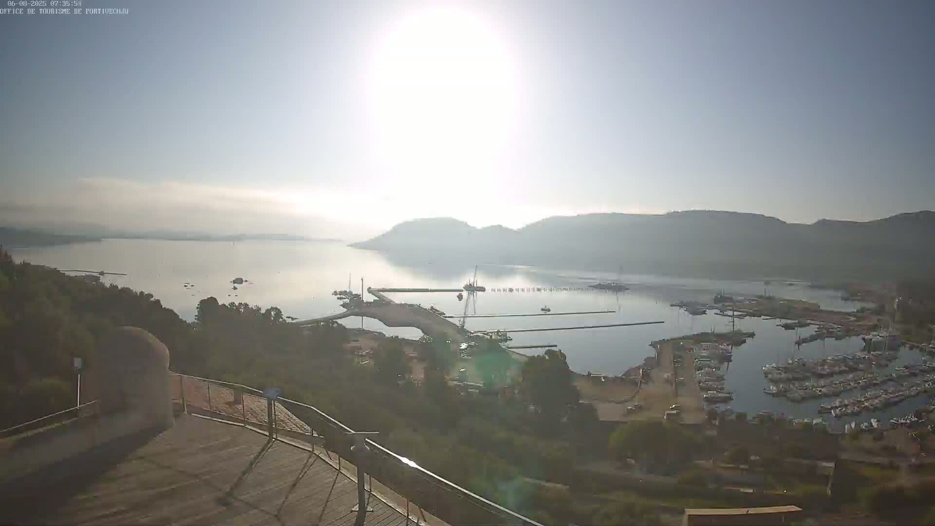 Corse (Corsica), Porto Vecchio Coast & Port  Live Cam -  Sartene, Corse-du-Sud, Corse, France