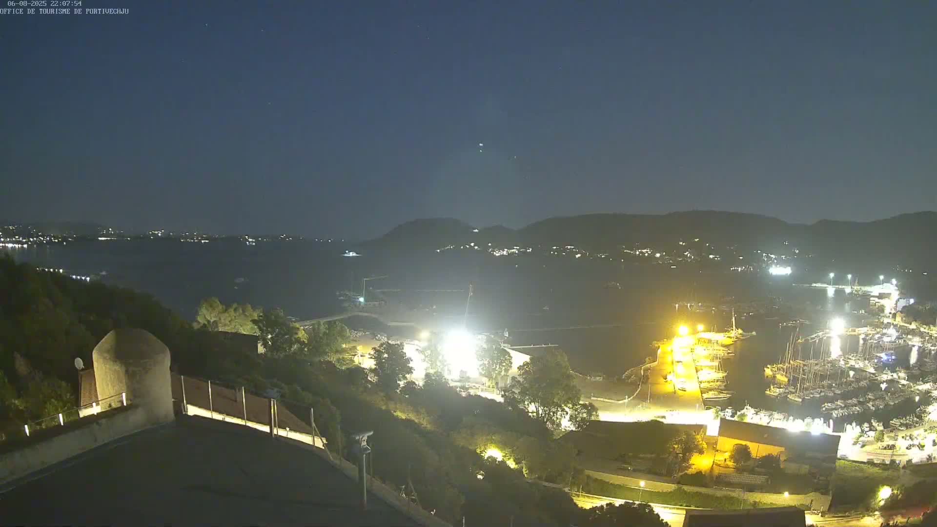 Corse (Corsica), Porto Vecchio Coast & Port  Live Cam -  Sartene, Corse-du-Sud, Corse, France