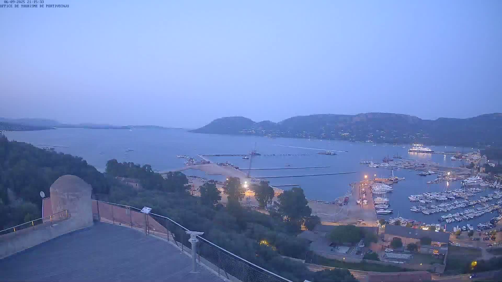 Corse (Corsica), Porto Vecchio Coast & Port  Live Cam -  Sartene, Corse-du-Sud, Corse, France